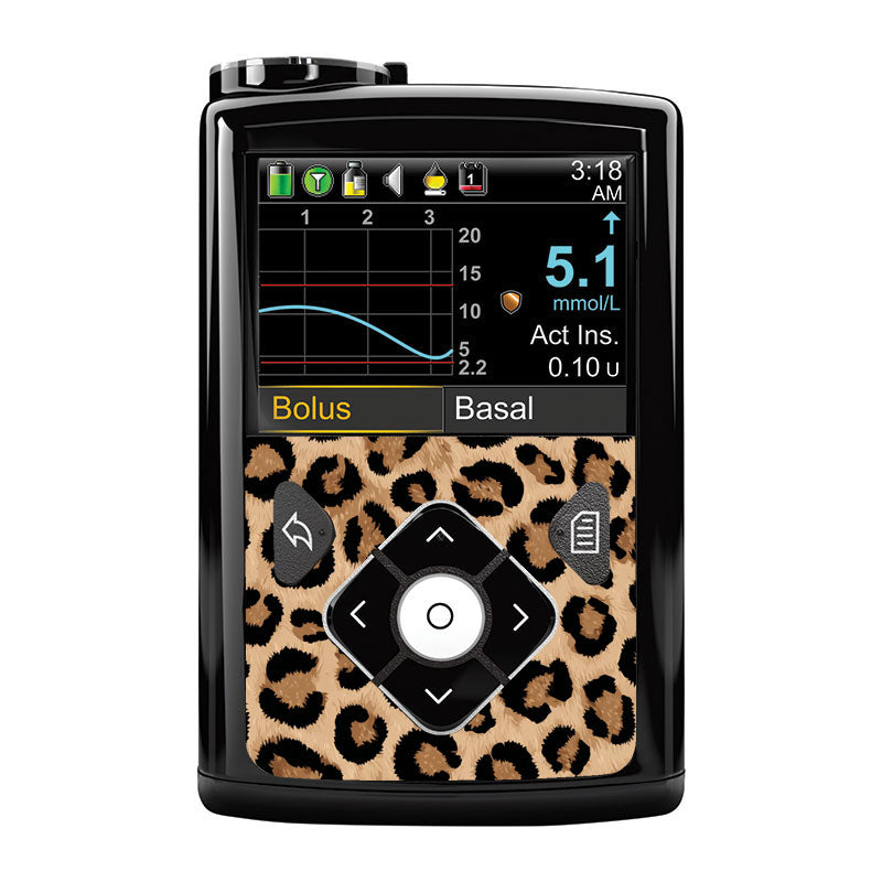 Medtronic Minimed Decorative Sticker: Leopard print