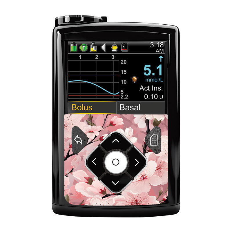 Medtronic Minimed Decorative Sticker: Cherry Blossoms