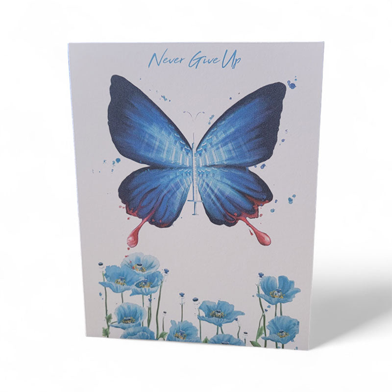 Never Give Up Greeting card