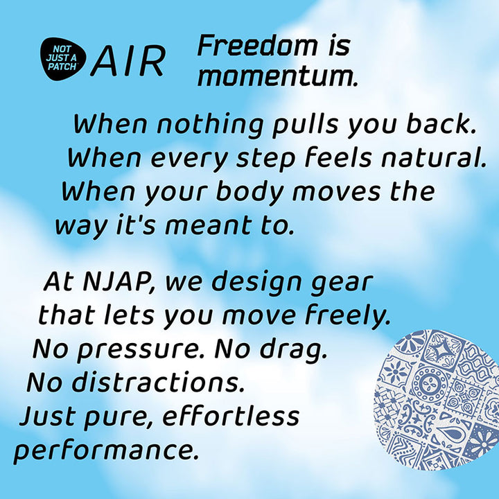 Not Just a Patch X Thrivabetic Air Adhesive patches for Dexcom G7 &amp; Freestyle Libre 3: Mediterranean Blue - Pack of 10