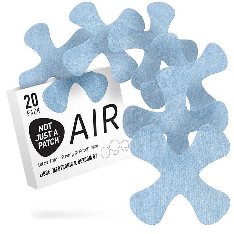 Not Just a Patch X-Mini Air Adhesive patches for Freestyle Libre, Medtronic and Dexcom G7 - Pack of 20