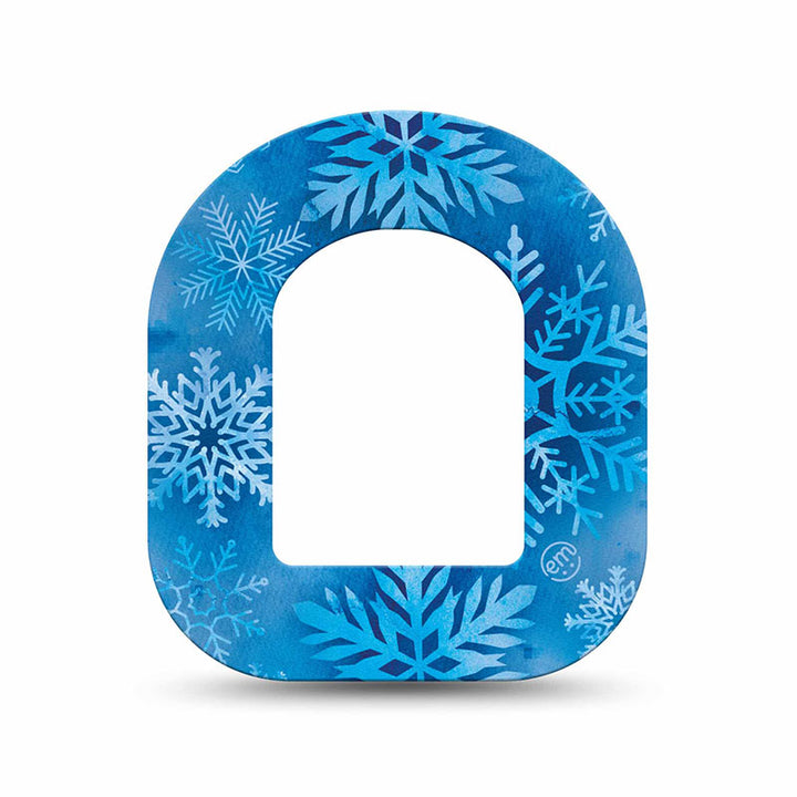 Omnipod ExpressionMed tapes: Falling snow mini