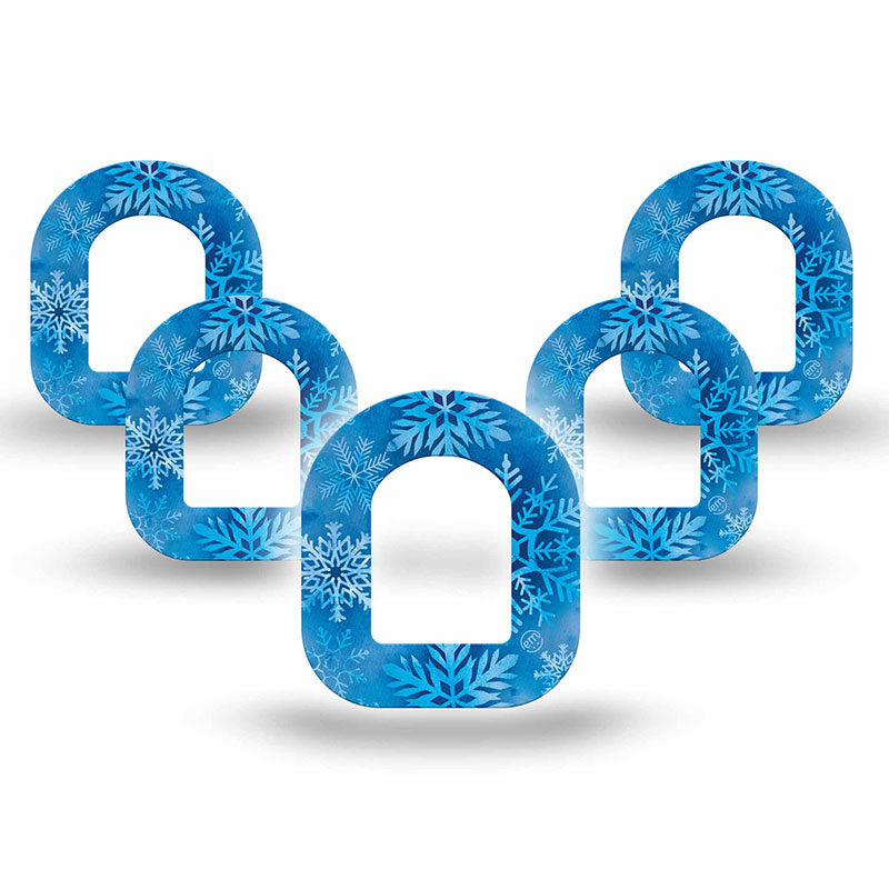 Omnipod ExpressionMed tapes: Falling snow mini