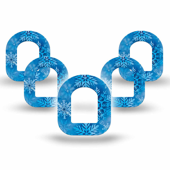 Omnipod ExpressionMed tapes: Falling snow mini