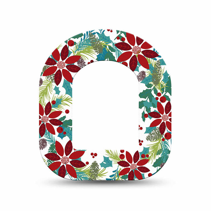 Omnipod ExpressionMed tapes: Christmas wreath mini