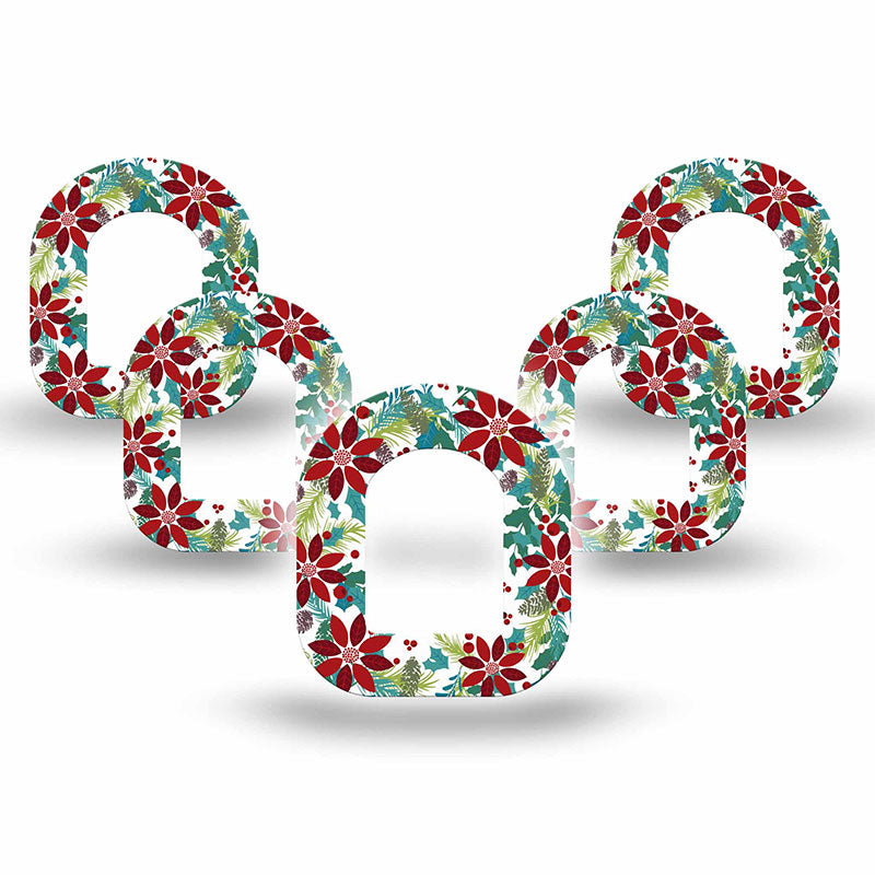 Omnipod ExpressionMed tapes: Christmas wreath mini