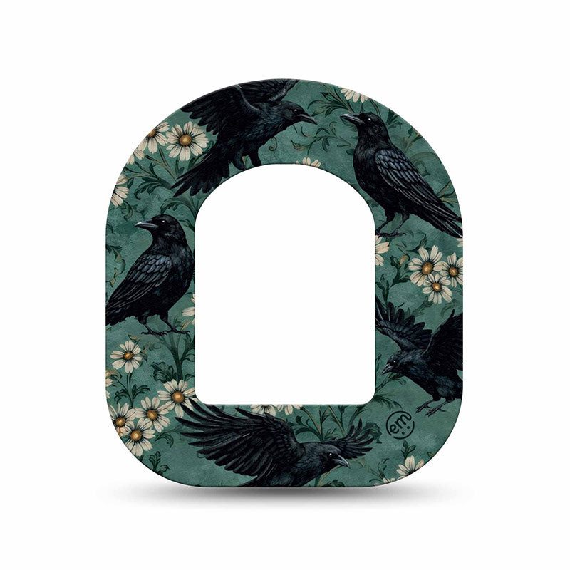Omnipod ExpressionMed tapes: Crows mini