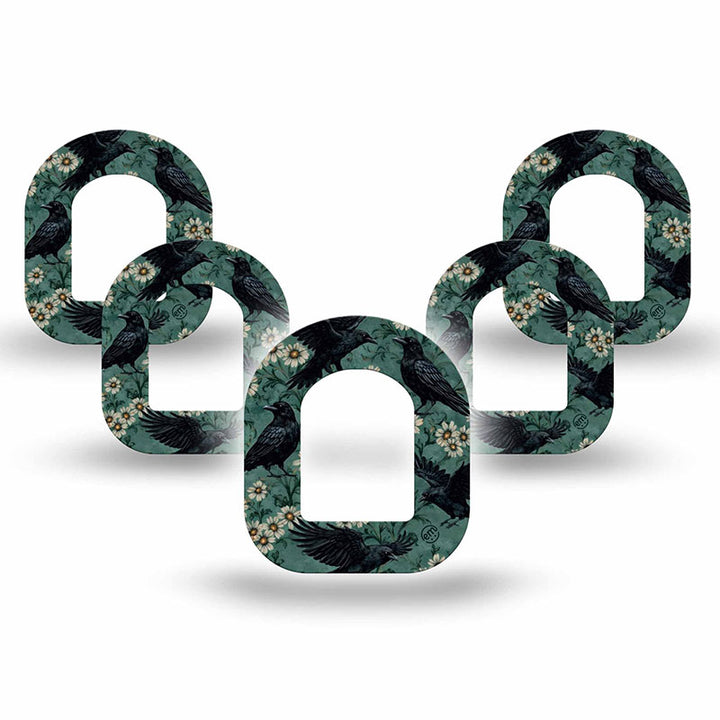 Omnipod ExpressionMed tapes: Crows mini