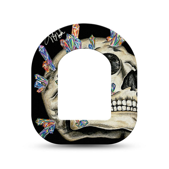 Omnipod ExpressionMed tapes: Crystal skulls mini