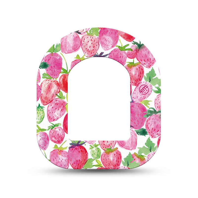 Omnipod ExpressionMed tapes: Strawberry crush mini