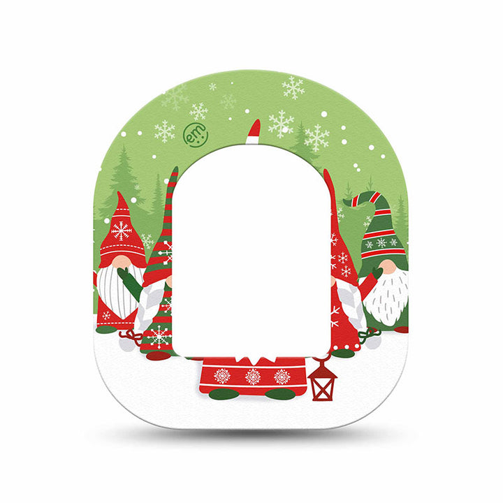 Omnipod ExpressionMed tapes: Holiday gnomies