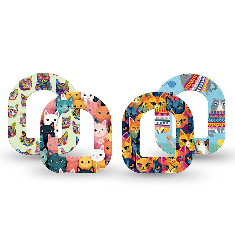 Omnipod ExpressionMed tapes: Meow magic mini Variety pack