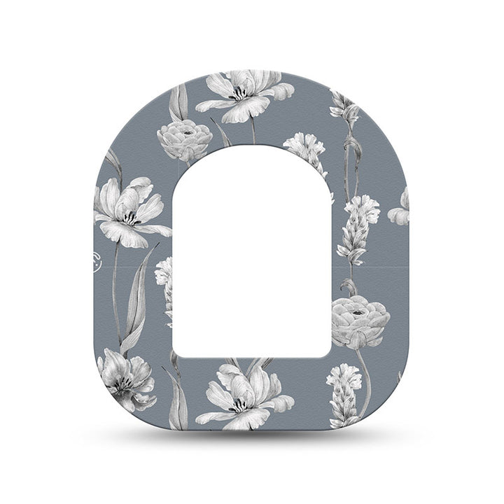 Omnipod ExpressionMed tapes: Muted petals mini