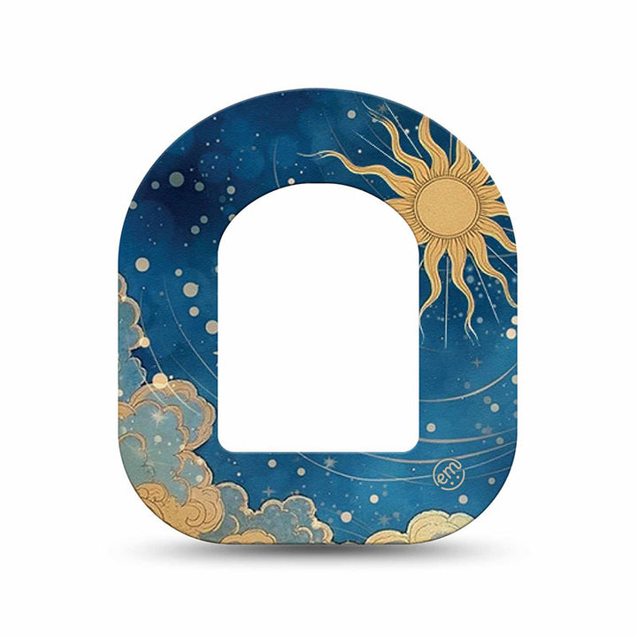 Omnipod ExpressionMed tapes: Mystic skies mini