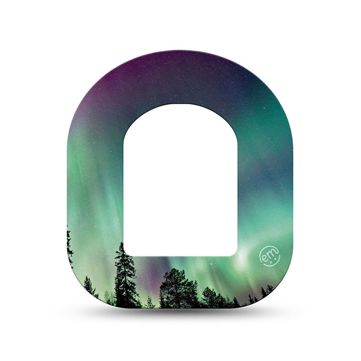 Omnipod ExpressionMed tapes: Northern lights mini