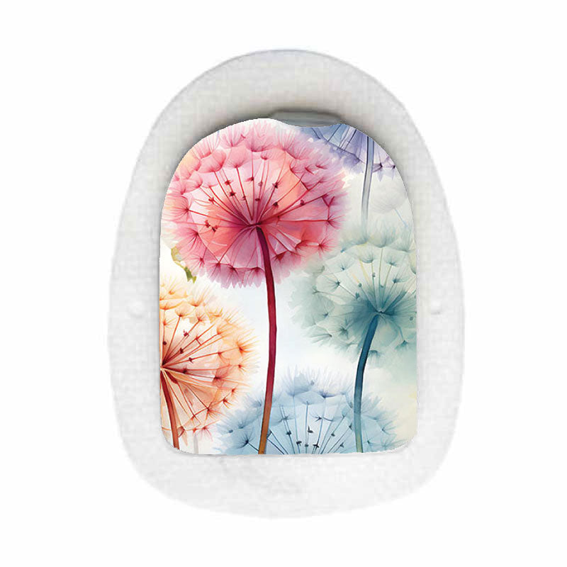 Omnipod decorative sticker: Dandelions