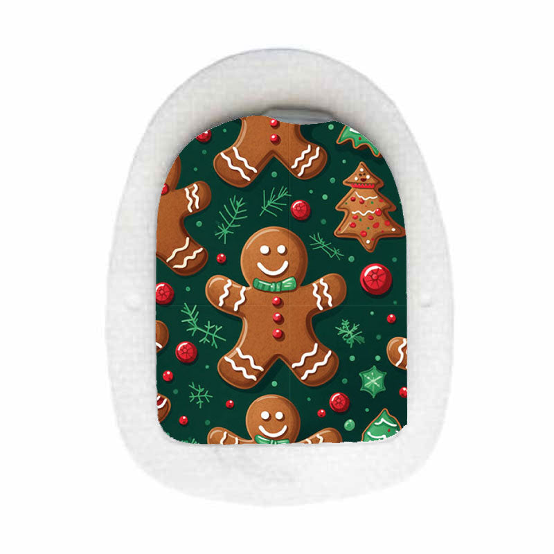 Omnipod decorative sticker: Gingerbread men