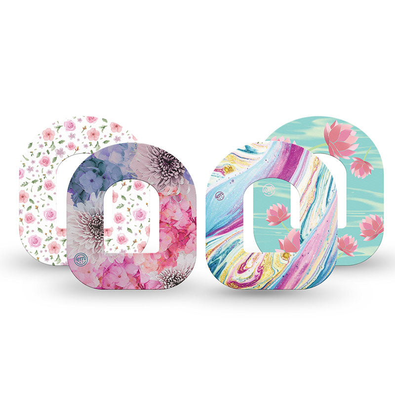 Omnipod ExpressionMed tapes: Pastel prints variety pack