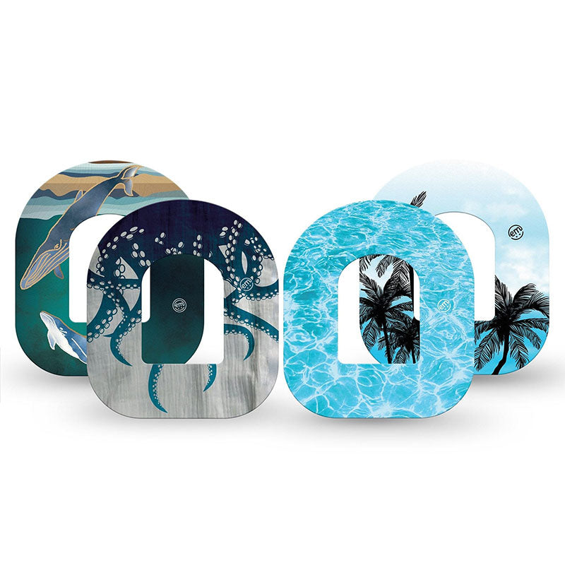 Omnipod ExpressionMed tapes: Poolside tide Variety pack