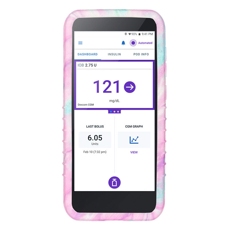 Omnipod 5 Gel Skin: Pink cloud