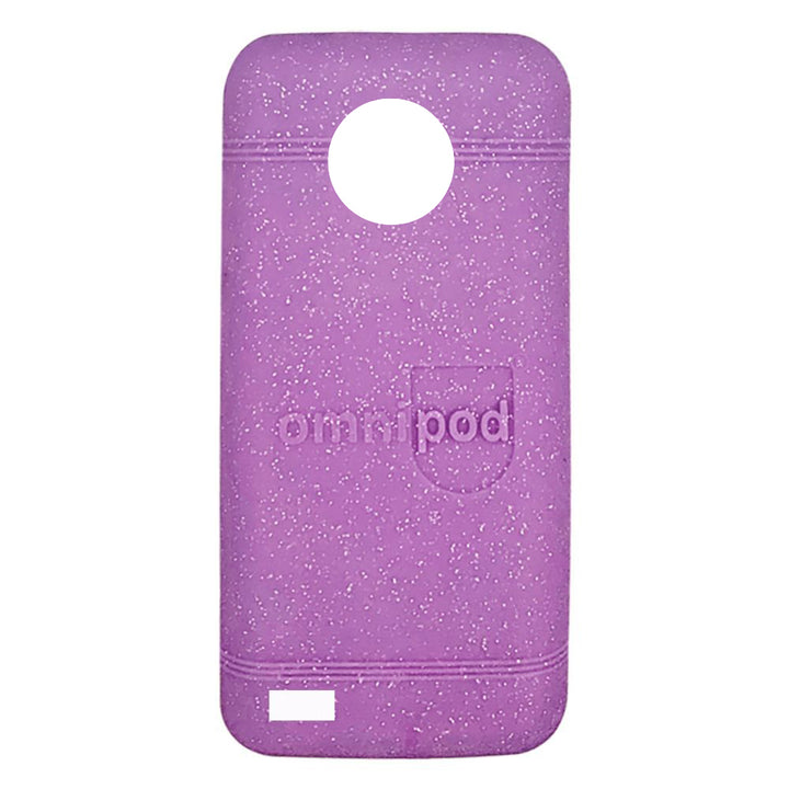 Coque gel Omnipod 5 : Paillettes violettes