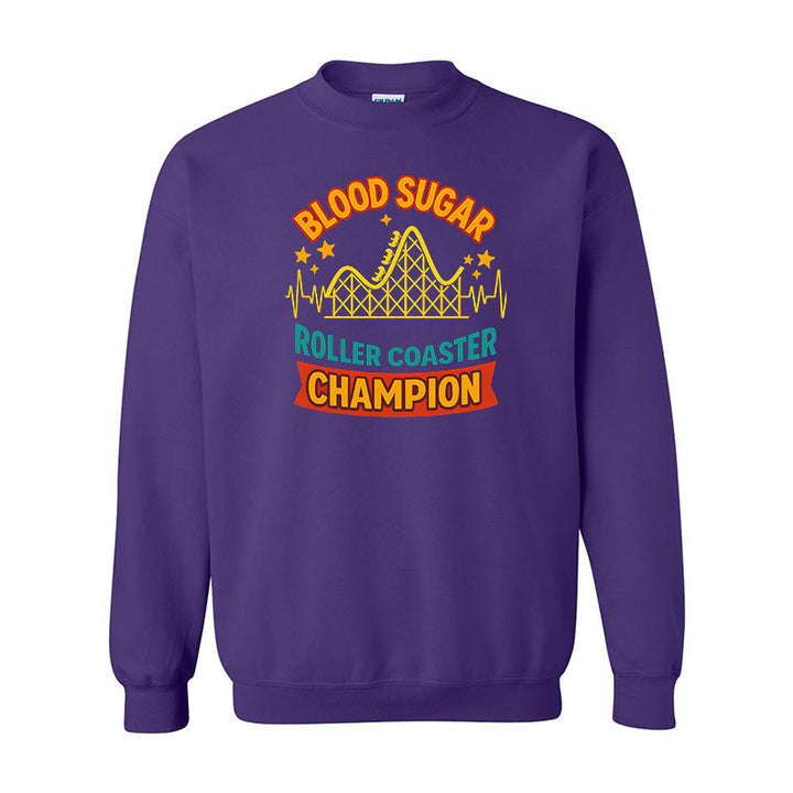 Blood sugar roller coaster champion Unisex sweatshirt
