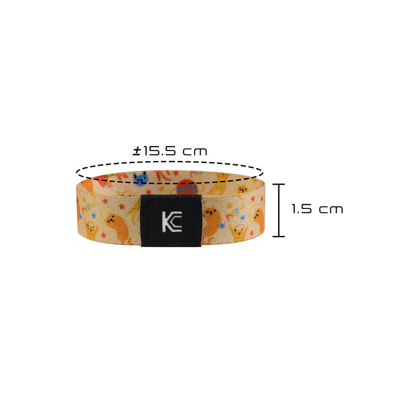 Reversible Type 1 Diabetes Awareness Wristbands for Kids: Space Cats