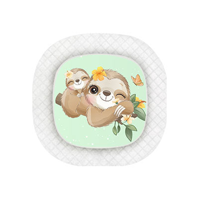 Medtronic Simplera sensor sticker: Adorable sloths