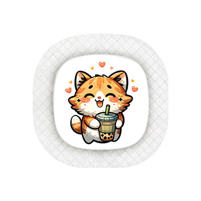 Medtronic Simplera sensor sticker: Boba cat