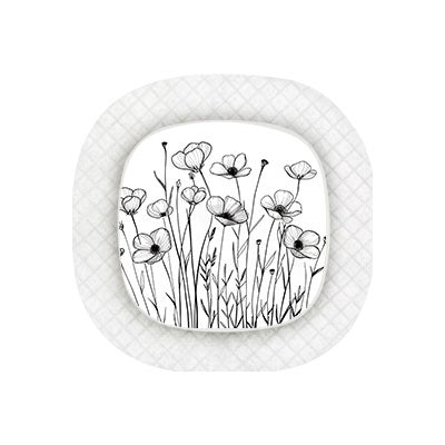 Medtronic Simplera sensor sticker: Minimalist wildflowers