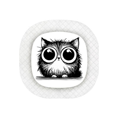 Medtronic Simplera sensor sticker: Quirky cat