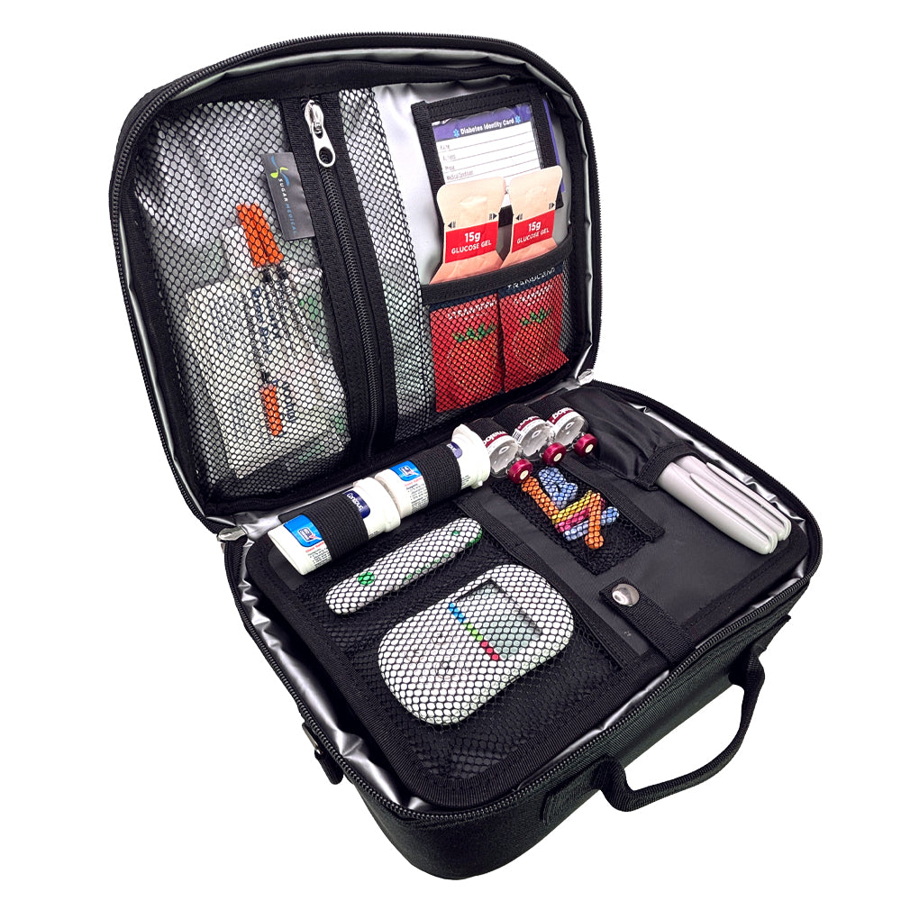 Sugar Medical Diabetes Insulated Travel Bag: Black