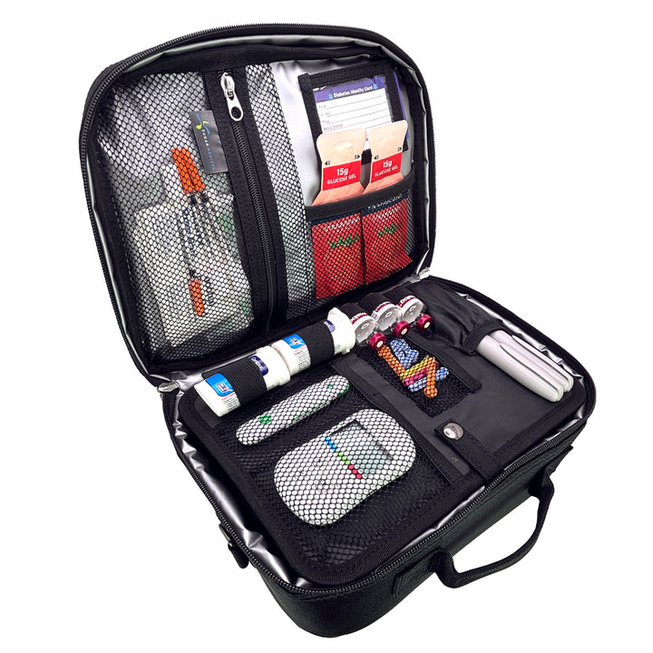 Sugar Medical Diabetes Insulated Travel Bag: Black