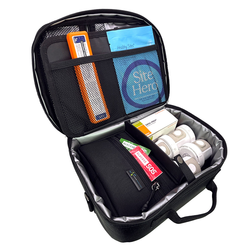 Sugar Medical Diabetes Insulated Travel Bag: Black