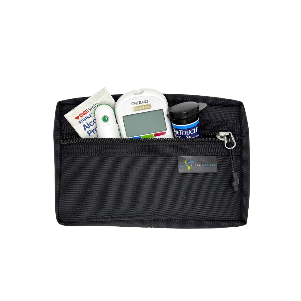 Sugar Medical Diabetes Insulated Travel Bag: Black