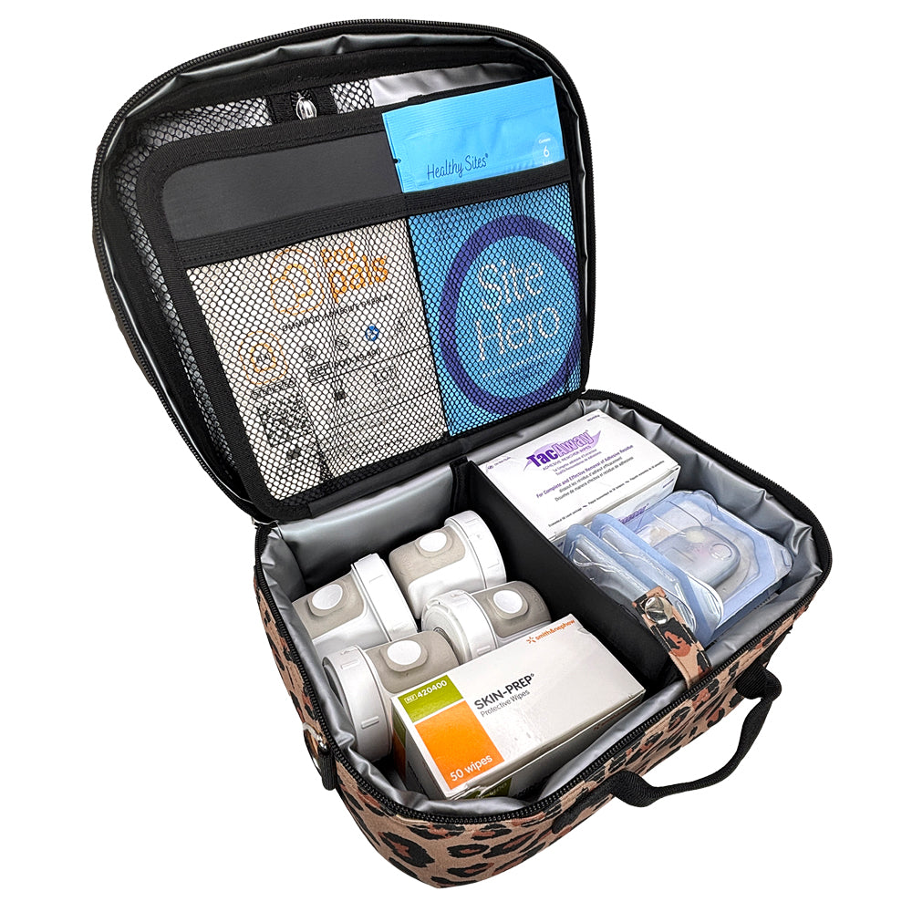 Sugar Medical Diabetes Insulated Travel Bag: Leopard