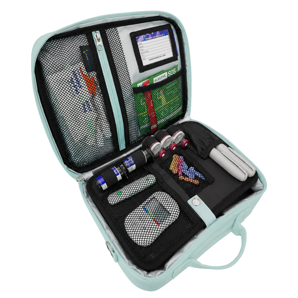 Sugar Medical Diabetes Insulated Travel Bag: Seafoam