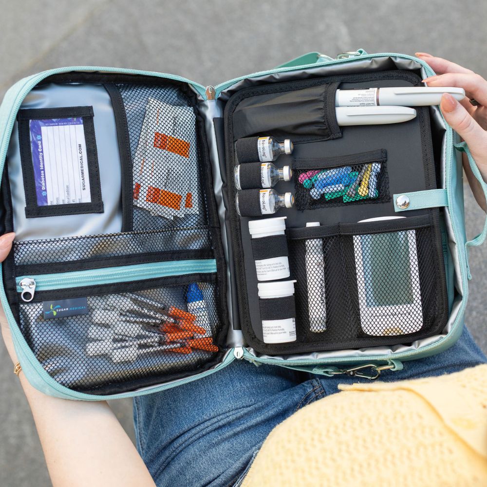 Sugar Medical Diabetes Insulated Travel Bag: Seafoam