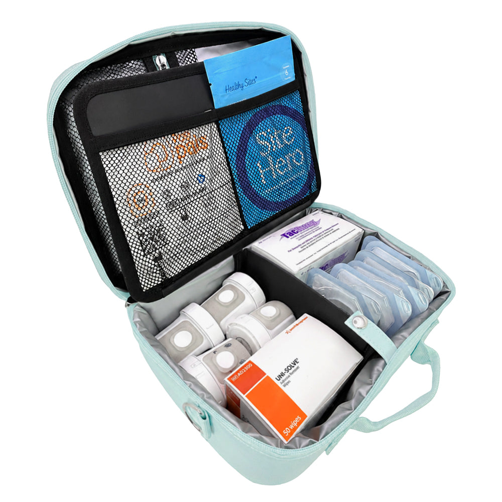 Sugar Medical Diabetes Insulated Travel Bag: Seafoam