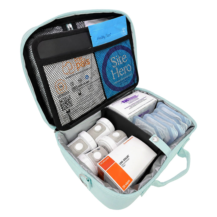 Sugar Medical Diabetes Insulated Travel Bag: Seafoam