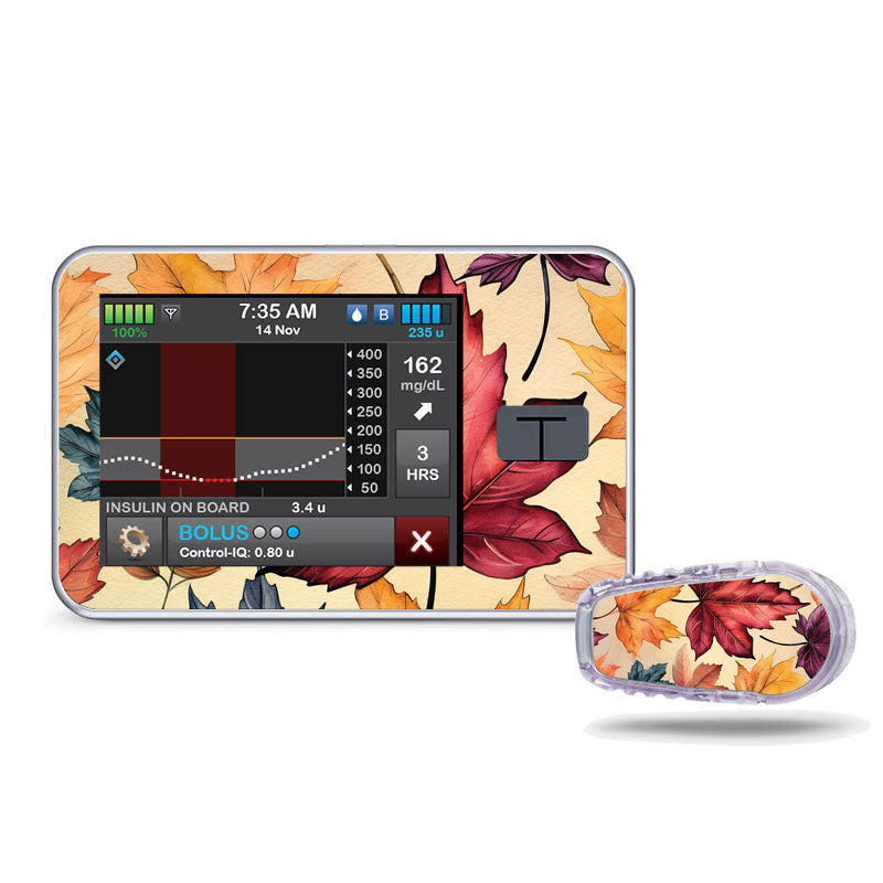 Tandem t:slim decorative sticker: Fall foilage