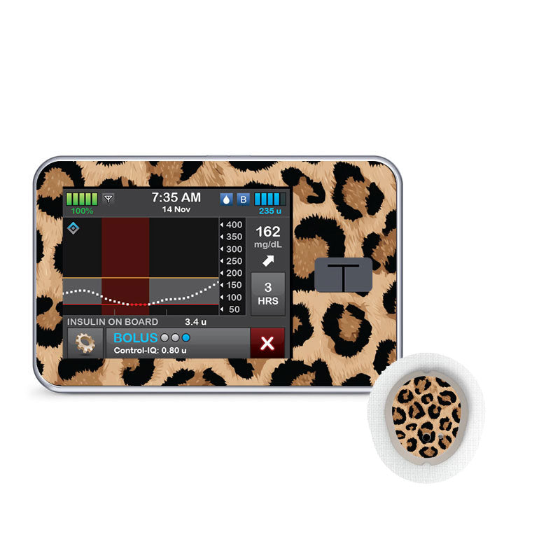 Tandem t:slim decorative sticker: Leopard print