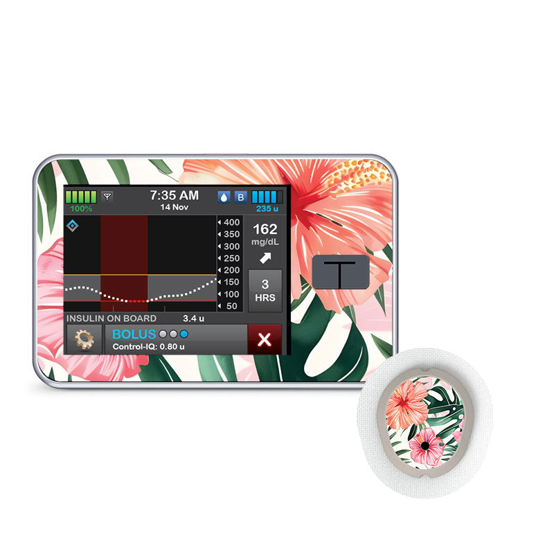 Tandem t:slim decorative sticker: The Tropics