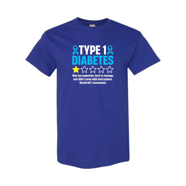 Type 1 Diabetes one star Unisex t-shirt