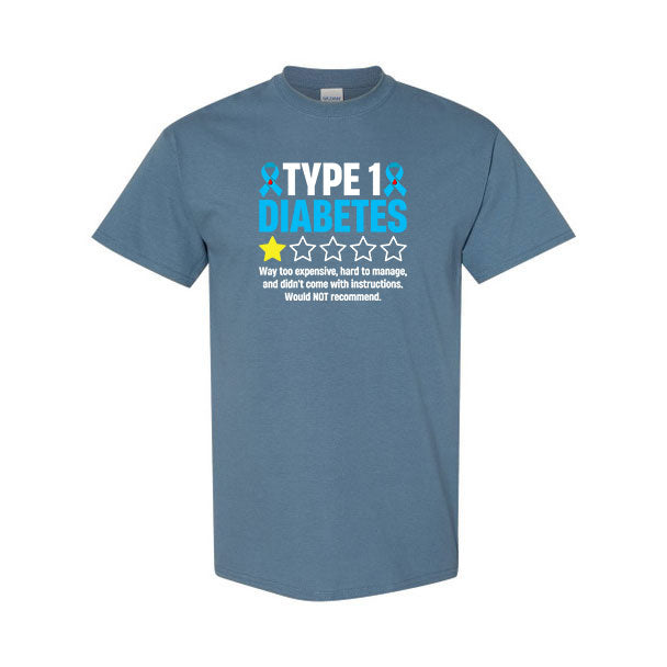 Type 1 Diabetes one star Unisex t-shirt