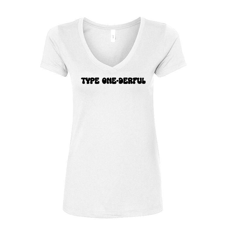 Type one-derful Women's v-neck t-shirt