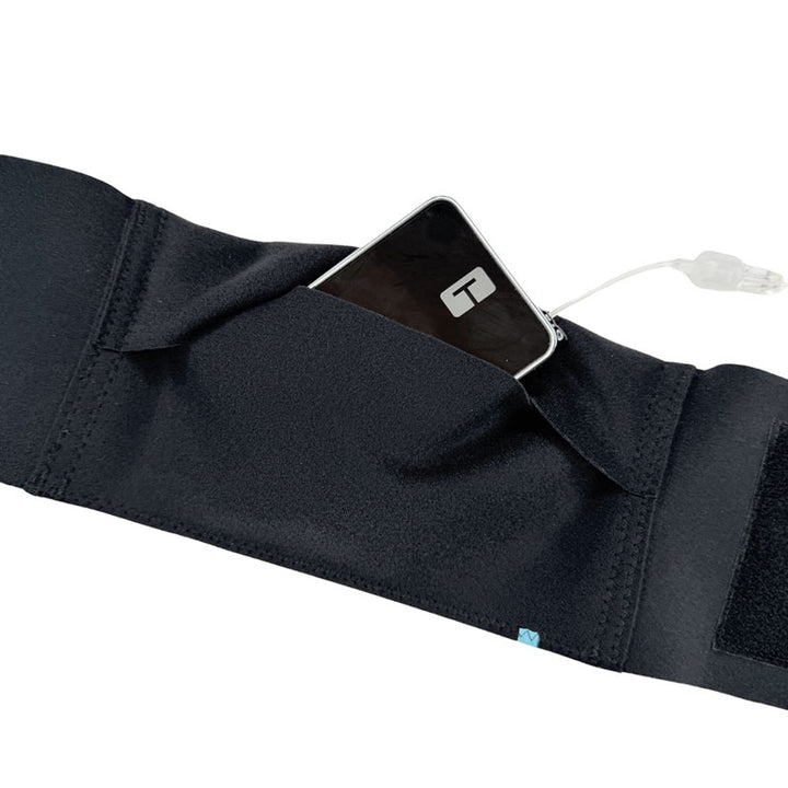 Insulin Pump Waist strap with Grip: Black