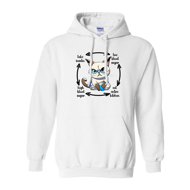 Diabetes Cat Unisex Hoodie