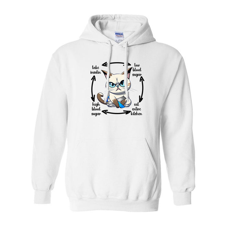 Diabetes cat Unisex hoodie
