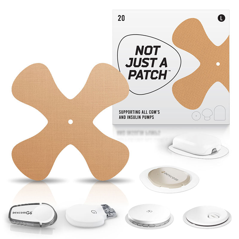 Not Just a Patch X-Patch for all CGM's and Insulin pumps - Pack of 20
